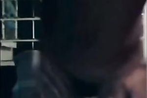 Ebony livecam whore boasts of her large natural meatballs