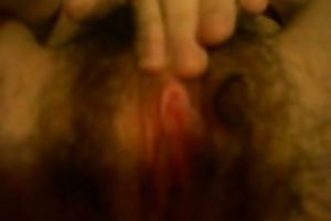 I could see my girlfriend tease her curly bawdy cleft for hours