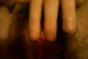 I could see my girlfriend tease her curly bawdy cleft for hours