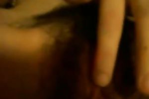 I could see my girlfriend tease her curly bawdy cleft for hours