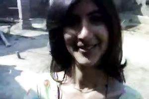 I just love giving a kiss my lovely looking Indian girlfriend