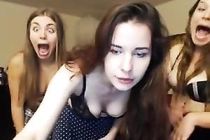 Stunning livecam movie scene with 3 bulky beauties showing their bodies