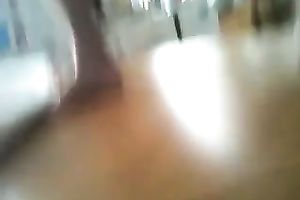 Mature slutwife with large bumpers masturbates in the kitchen