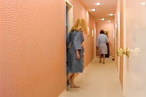 Kinky lesbo legal age teenager hotties have steamy sex in a dormitory