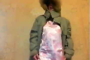 Solo movie scene with my wicked Russian ex GF flashing her tits