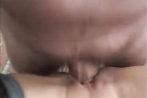 Lets him fuck her snatch and cum in her face hole in her daybed