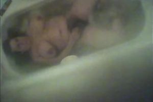 My breasty voracious girl masturbates her unshaved fur pie