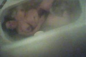 My breasty voracious girl masturbates her unshaved fur pie