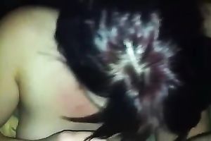 Shy brunette hair amateur wife sucks my devotedly jock in POV episode