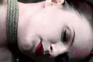 Lascivious redhead acquires her pierced vagina worked over