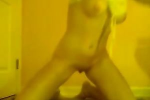 Slim and pale skin youthful doxy teases me on web camera