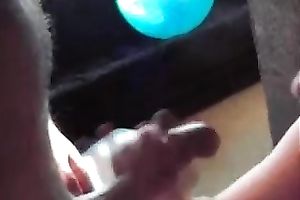 My brunette hair GF sucks my prick and enjoys having jizz on her milk sacks