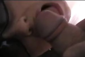 My granny amateur wife in sunglasses takes a facial ejaculation on web camera