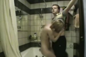 Hot Married slut receives washed by her hubby and enjoys hawt rear banging