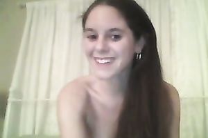Stunning slim legal age teenager chick on web camera plays with my mind