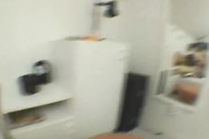 Horny golden-haired Jen receives her moist muff properly group-fucked indoors