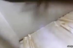 Saucy golden-haired gives head and then makes her muff accessible to him