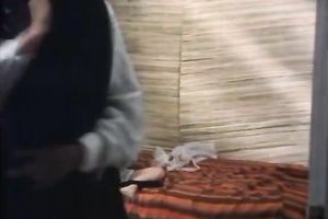 Two stunning brunettes favor every other with cunni in retro movie