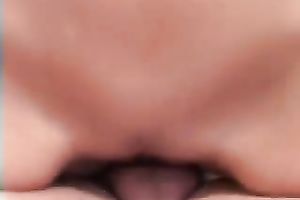 Young golden-haired rides her boyfriend's rod and plays with her melons