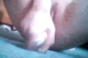 The sexy honey I met on the internet sent me the clip of her masturbation