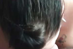 Tattooed BBW manages to milk my penis dry on her big bumpers