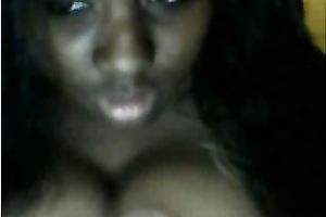 Wonderful web camera solo with my swarthy ex GF kneading her large mambos