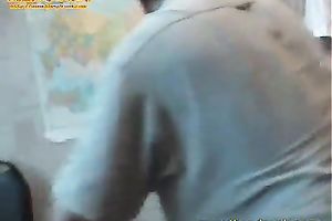 Busty brown-haired legal age teenager called Nata flashes her fur pie indoors