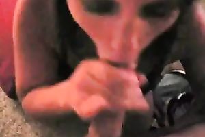 Slutty dark brown young chick drained my balls on her knees