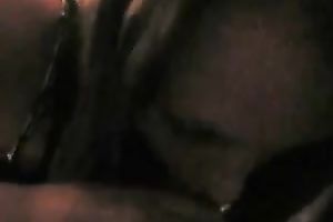 Slutty dark brown young chick drained my balls on her knees