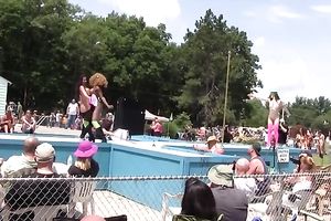 Good looking nymphos show off their intimate parts at the party