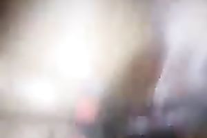 Here is my black mature wife's juicy shiny snapper on closeup tape