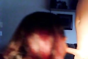 Kinky white vixen girlfriend smokes and jerks off my rod