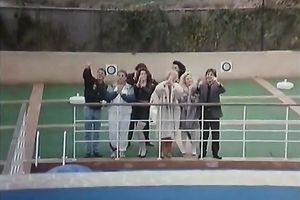 Kinky blonde enjoys a team fuck, during the time that a dark brown acquires ass-fucked