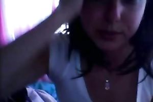 Just my hottie in her room teasing a random guy with vagina flash