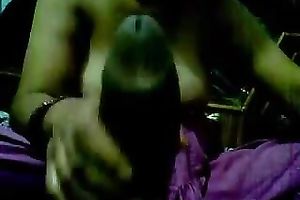 Spoiled Indian housewife with large love melons knows how to give great head