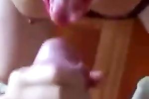 Slender Asian mother I'd like to fuck with large milk shakes is giving me a astonishing blow job