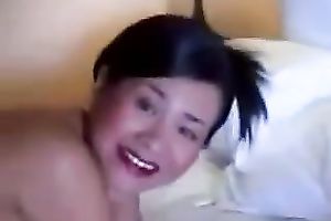 Slender Asian mother I'd like to fuck with large milk shakes is giving me a astonishing blow job