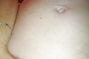 My girlfriend just likes teasing her slit in front of me