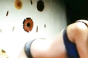 Cute brunette hair sweetheart on the cam clip flashed her large pointer sisters