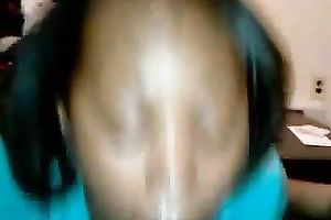 Chocolate nympho treats my dark dong like an ice jism cone