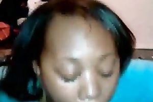 Chocolate nympho treats my dark dong like an ice jism cone