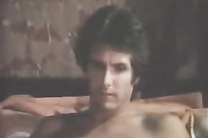 A concupiscent chap lets a blond and a dark brown engulf and ride his dick