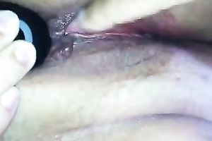 My worthwhile marital-device in my wet pussy closeup on home movie scene