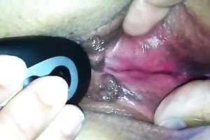My worthwhile marital-device in my wet pussy closeup on home movie scene