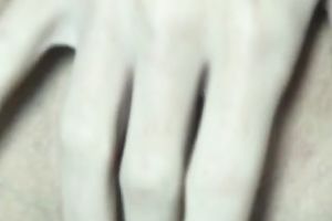 Slutty golden-haired Crystal drills her pussy with a sex toy indoors