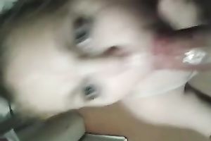 Hefty slutwife sucks my cock and doesn't wish to stop