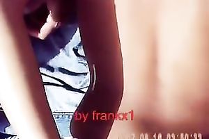 I simply love rubbing my wife's taut fanny on camera