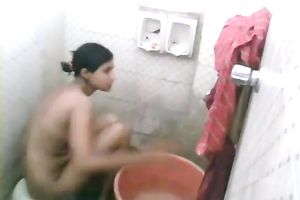 Lustful Indian doxy feels comfortable showering in front of a camera