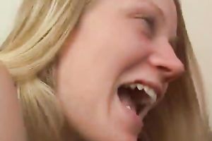 Pale-skinned blond gets her bawdy cleft banged unfathomable by an experienced fellow