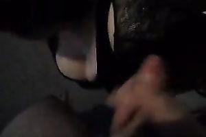 Feisty and hungry nympho with large tits blows like a porn star